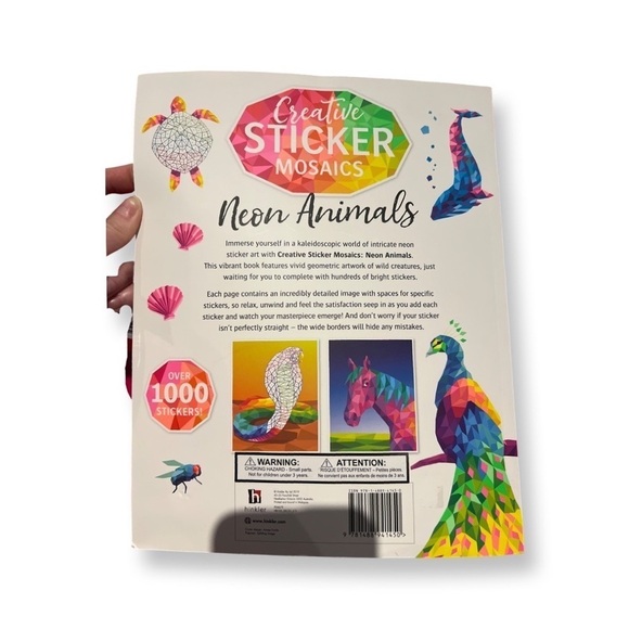 Creative Sticker Mosaics Neon Animals - Picture 2 of 4